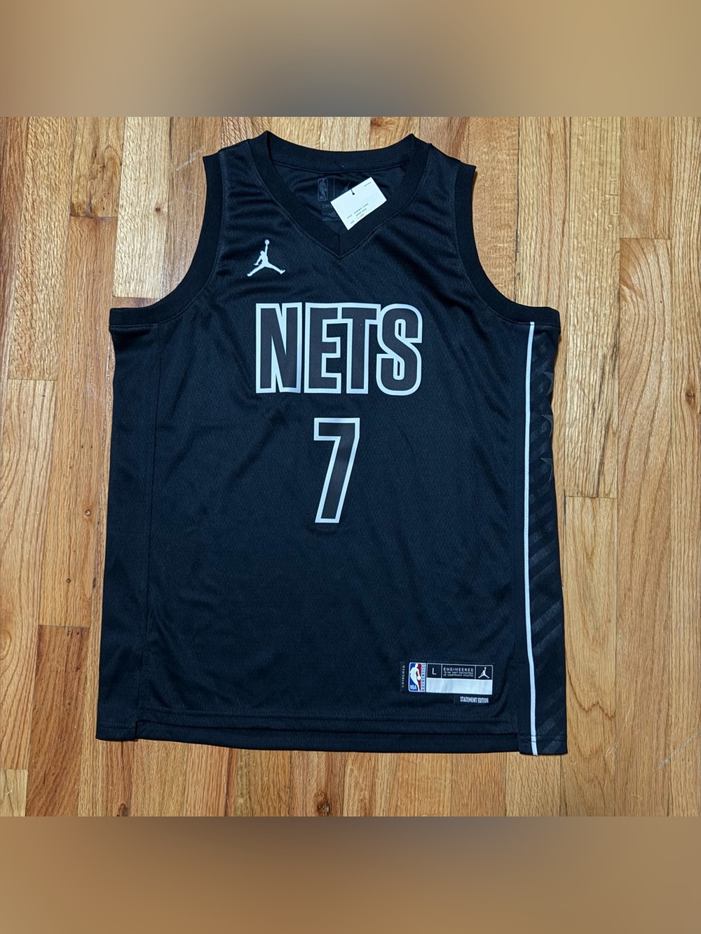 Youth Jordan Jumpman NBA Brooklyn Nets Kevin Durant #7 Jersey Size L 14/16